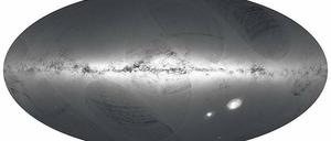 Kosmischer Ausblick. Die Karte zeigt, wie die Sterne in unserer Umgebung verteilt sind.
