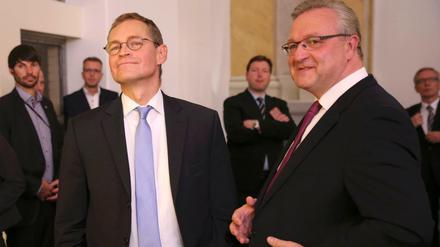 Michael Müller (SPD) und Fank Henkel (CDU).