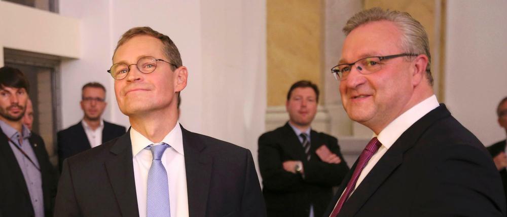 Michael Müller (SPD) und Fank Henkel (CDU).