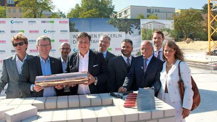Am Donnerstag wurde der Grundstein für das Neubauquartier gelegt.