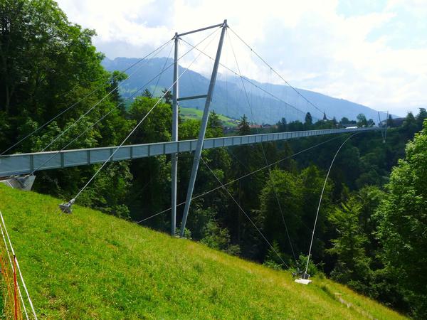 Die Hängebrücke von Sigriswil