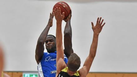 Mike Morrison von den Skyliners Frankfurt kann sich vielleicht bald Weltpokalsieger nennen. 