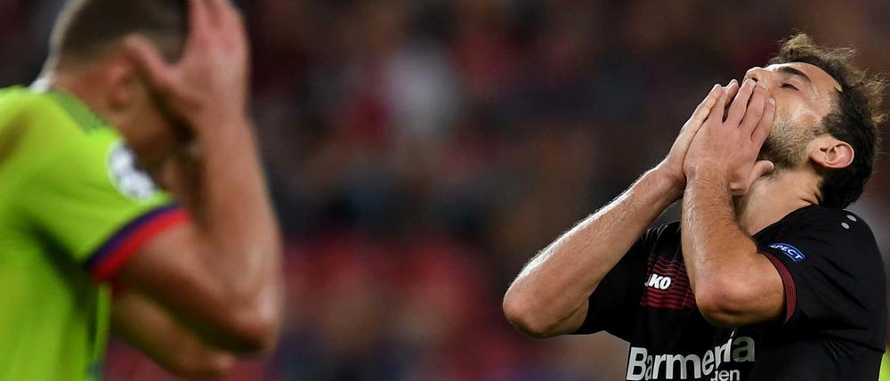 Der Ärger war riesig bei Bayer Leverkusen nach dem Spiel.