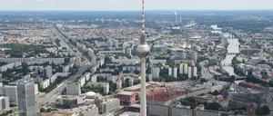 Blick auf Berlin in Richtung Osten 