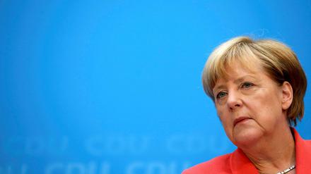 Der Druck bleibt: Bundeskanzlerin Angela Merkel (CDU) 