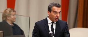 Der österreichische Bundeskanzler Christian Kern bei seiner Rede beim UN-Flüchtlingsgipfel. Dort sprach er auch mit seinem kanadischen Amtskollegen Justin Trudeau über Ceta. 