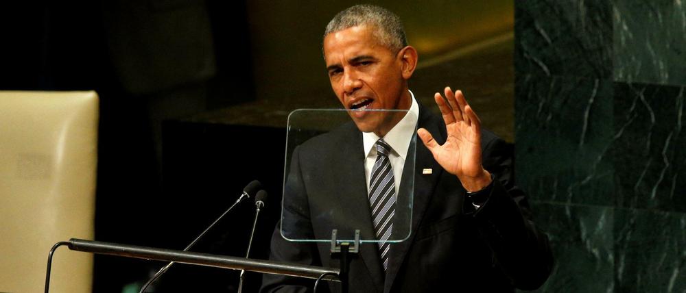 US-Präsident Barack Obama am Dienstag vor den Vereinten Nationen in New York.