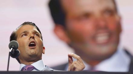Donald Trumps Sohn Donald Trump Jr. sorgte mit einem Tweet über Flüchtlinge für Empörung