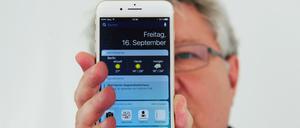 Neues Smartphone, neue Software: Nach der Inbetriebnahme des iPhone 7 Plus wurde zunächst die iOS-Version 10.0.1 geladen.