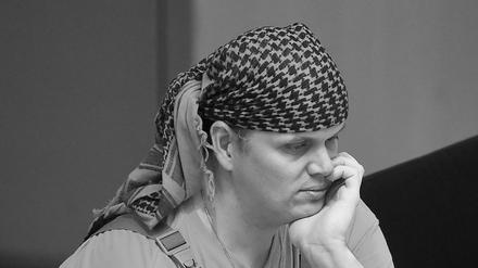 Der Piraten-Abgeordnete Gerwald Claus-Brunner (Piraten) bei der letzten Plenarsitzung.