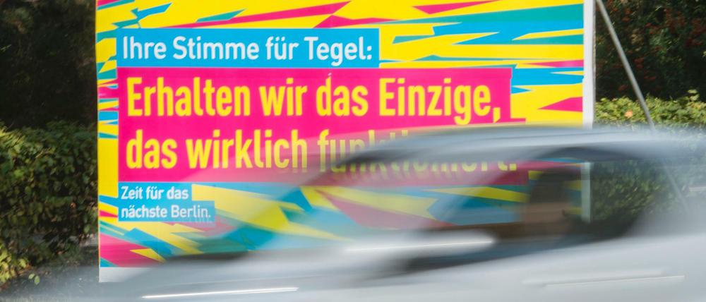 "Ihre Stimme für Tegel": Damit hatte die FDP vor allem im Westen Berlins Erfolg.