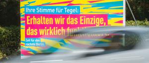 "Ihre Stimme für Tegel": Damit hatte die FDP vor allem im Westen Berlins Erfolg.