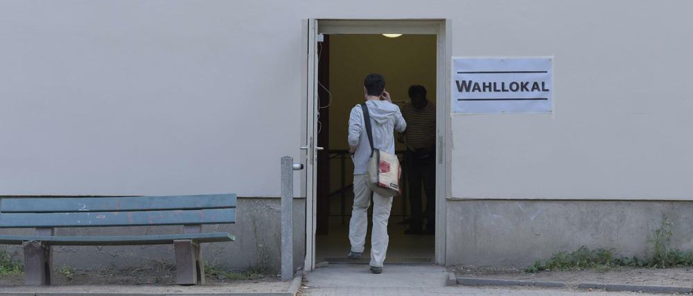 Stimmabgabe in Prenzlauer Berg.