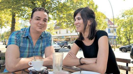Syrisch-deutsches Tandem: Seit Anfang des Jahres treffen sich Rami und Luise regelmäßig. Zusammengefunden haben Sie über das Welcome@FUBerlin-Programm für studieninteressierte Flüchtlinge.