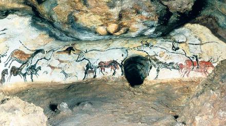 Kunst aus jungpaläolithischer Zeit: Die Malereien in der Höhle von Lascaux in der französischen Dordogne sollen vor 38 000 bis 21 000 Jahren entstanden sein.