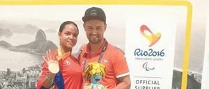 Dreamteam. Malu Perez Iser und ihr Motivator Heinrich Popow in Rio. 