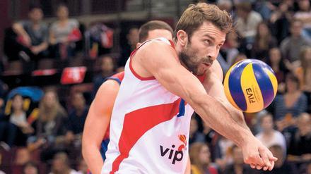 Ruhig in Stressmomenten. Die BR Volleys haben noch einmal viel Geld ausgegeben, um den Außenangreifer Nikola Kovacevic zu verpflichten. Foto: Imago/Kurth