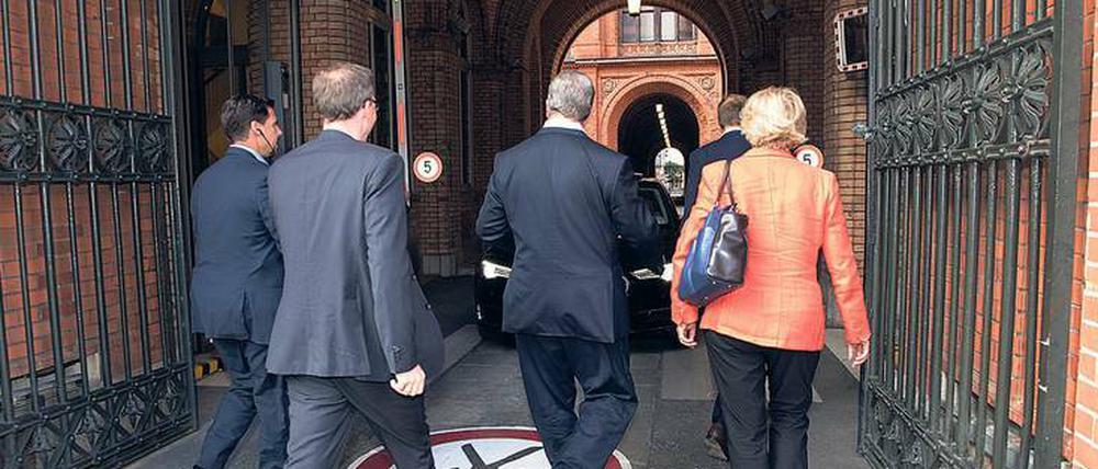 Am Mittwoch begannen im Roten Rathaus die Sondierungsgespräche der SPD.