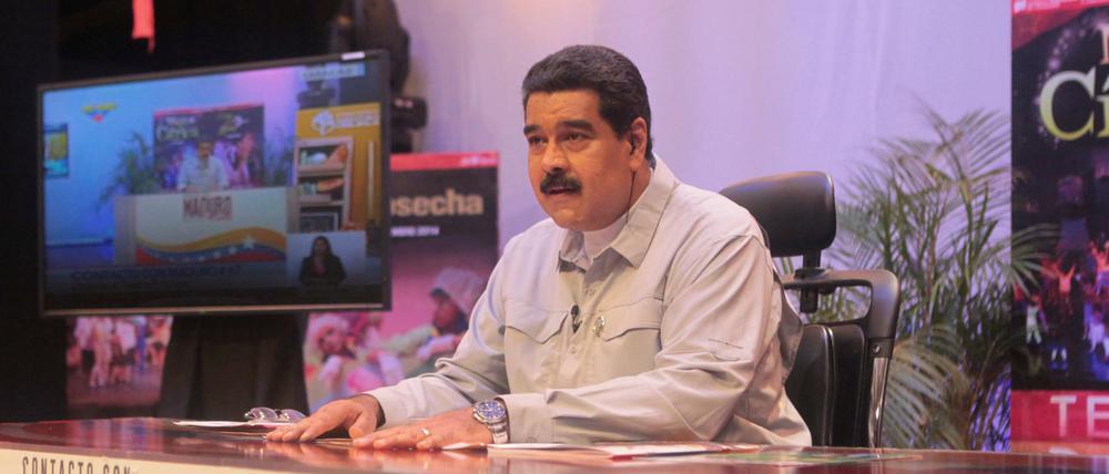 Die Opposition macht Präsident Nicolás Maduro für den Niedergang des Landes verantwortlich.
