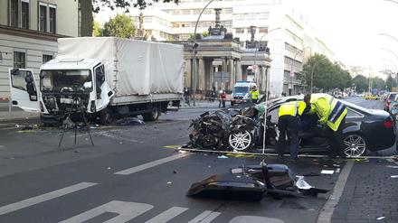 Der Unfallort am Montagmorgen.