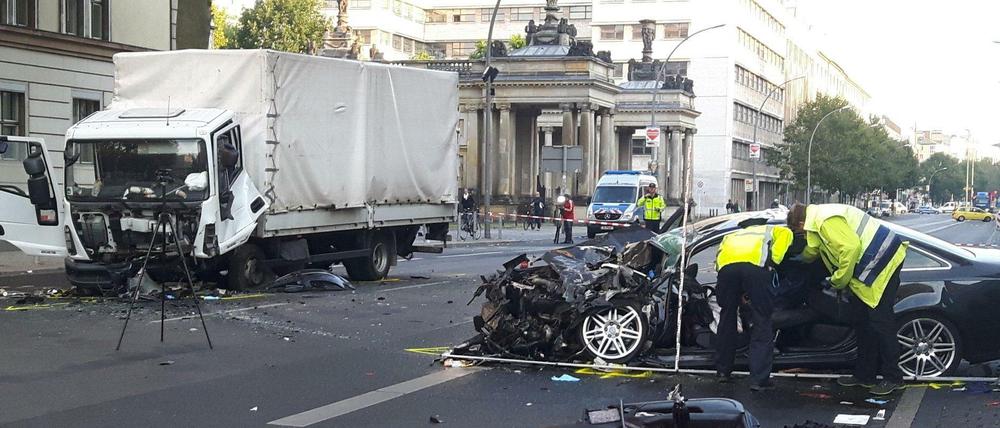 Der Unfallort am Montagmorgen.