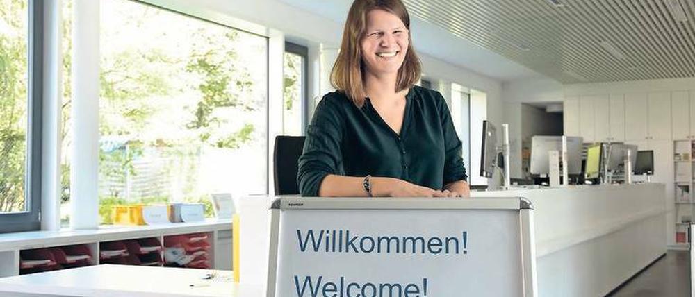 Sarah Hostmann hilft Flüchtlingen, ein Studium fortzusetzen oder aufzunehmen.