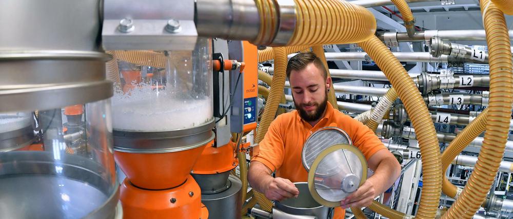 Vor allem in der Industrieproduktion hat sich die Stimmung deutlich aufgehellt. 