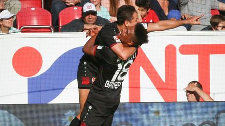 Javier Hernandez erzielte drei Treffer gegen Mainz 05.