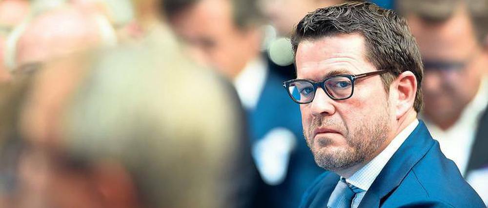 Karl-Theodor zu Guttenberg trat am Freitag mal wieder in Berlin auf.