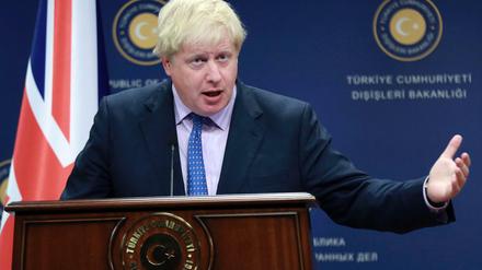 Johnson sprach in Ankara auch über seine türkischen Wurzeln.