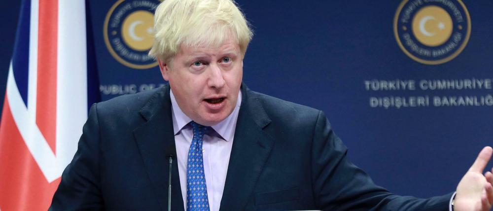 Johnson sprach in Ankara auch über seine türkischen Wurzeln.
