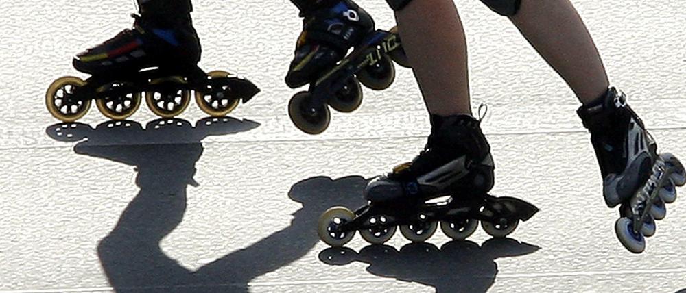 Bereits am Sonnabend rollten die Skater durch die Stadt.