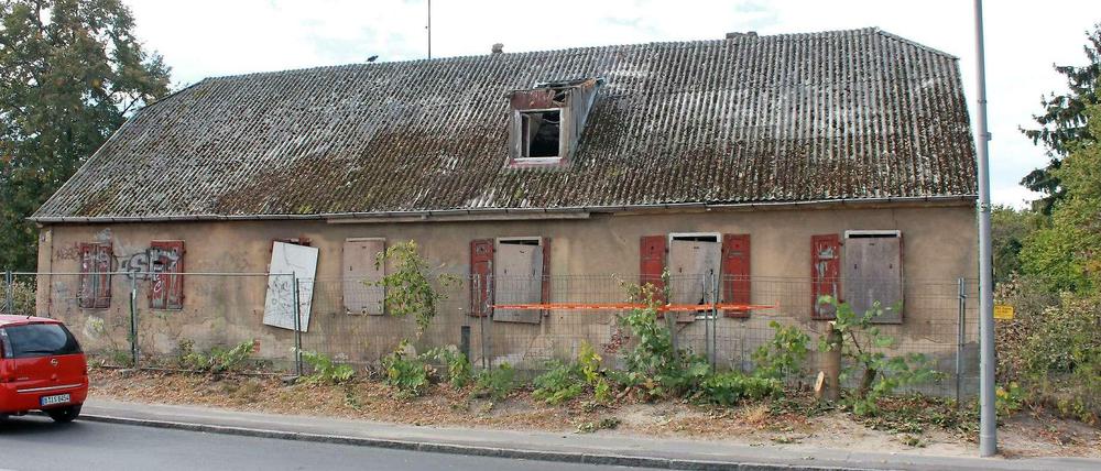 Nach der Rodung des Wildwuchses ist das Haus wieder zu erkennen.