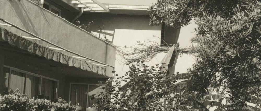 Außenansicht der Villa des Schriftstellers Thomas Mann in Pacific Palisades (USA).