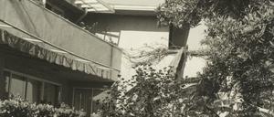 Außenansicht der Villa des Schriftstellers Thomas Mann in Pacific Palisades (USA).