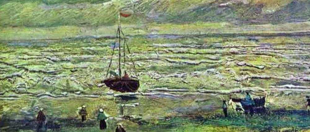"Meeressicht bei Scheveningen": Eines der beiden nun gefundenen Gemälde Van Goghs 