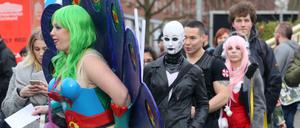 Fein gemacht: Für viele Comic-Con-Besucher gehört die Verkleidung dazu, wie hier im Dezember 2015 in Dortmund.