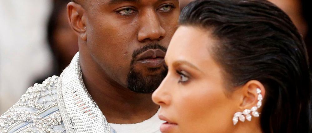 Kim Kardashian mit ihrem Mann Kanye West (Archivbild)