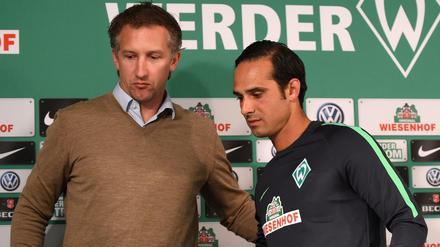 Frank Baumann (links) hat Alexander Nouri zum Cheftrainer befördert.