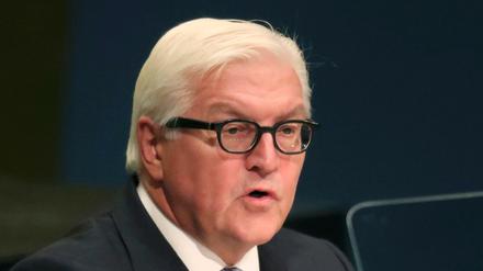 Außenminister Frank-Walter Steinmeier vergangene Woche vor den Vereinten Nationen.