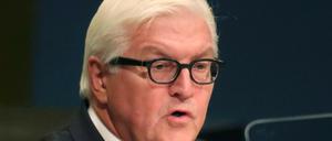 Außenminister Frank-Walter Steinmeier vergangene Woche vor den Vereinten Nationen. 