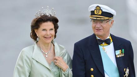 Königin Silvia von Schweden und Carl XVI Gustaf von Schweden im Jahre 2013.