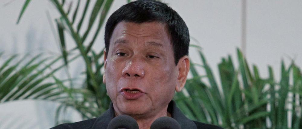 Sorgt wieder für Empörung: Der philippinische Präsident Rodrigo Duterte