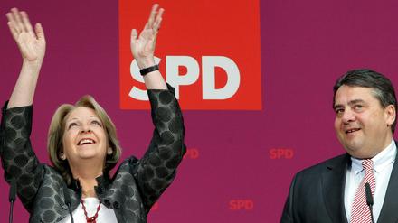 Hannelore Kraft liegt viel daran, dass SPD-Chef Sigmar Gabriel sich bald zur Kanzlerkandidatur äußert. 