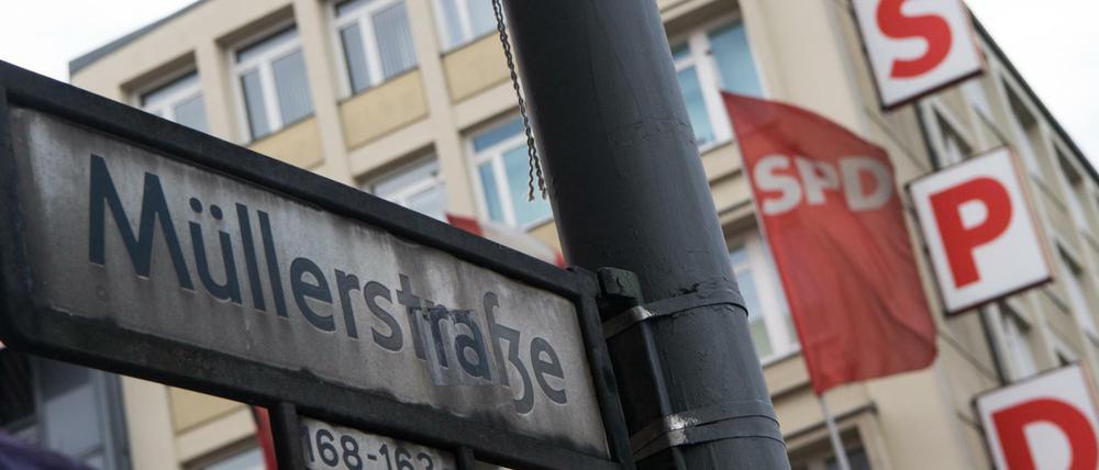Die SPD-Parteizentrale in Wedding - der Straßenname ist Zufall...