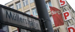 Die SPD-Parteizentrale in Wedding - der Straßenname ist Zufall...