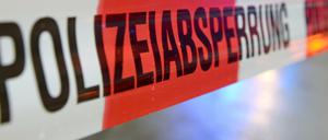 Eine gesperrte Straße.