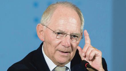 Bundesfinanzminister Wolfgang Schäuble (CDU)