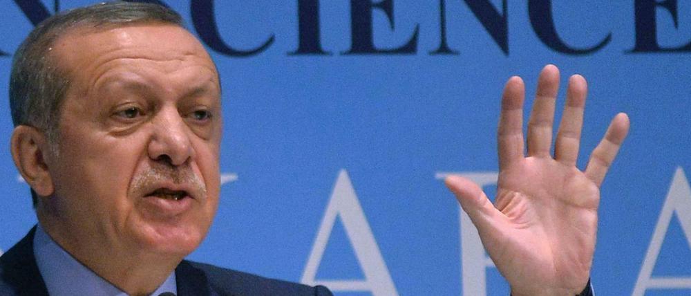  Recep Tayyip Erdogan, Präsident der Türkei .
