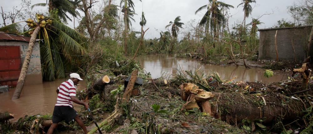 Über Haiti ist "Matthew" schon hinweggefegt.